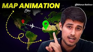 How To Make Map Animation Like @Dhruv Rathee  || very easy