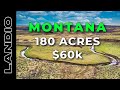 180 acres of montana land for sale with creek landio