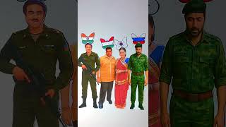 🇰🇷🇮🇳🇷🇺🇭🇺 Independence Day || Flag Drawing 🇰🇷 South Korea 🇮🇳 India 🇷🇺 Russia 🇭🇺 Hungary #shorts #art