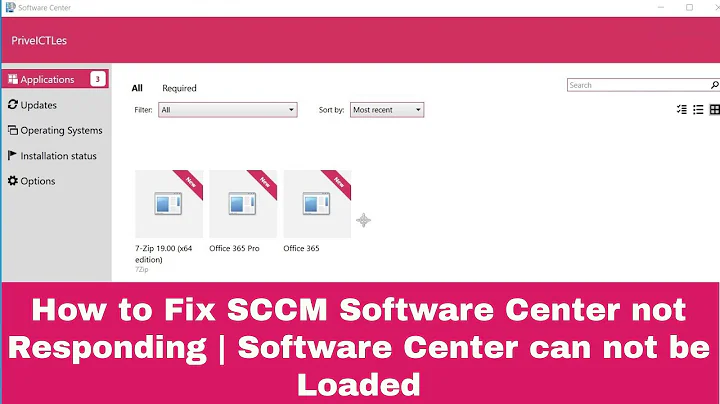SCCM Training - How to Fix SCCM Software Center not Responding | Software Center can not be Loaded