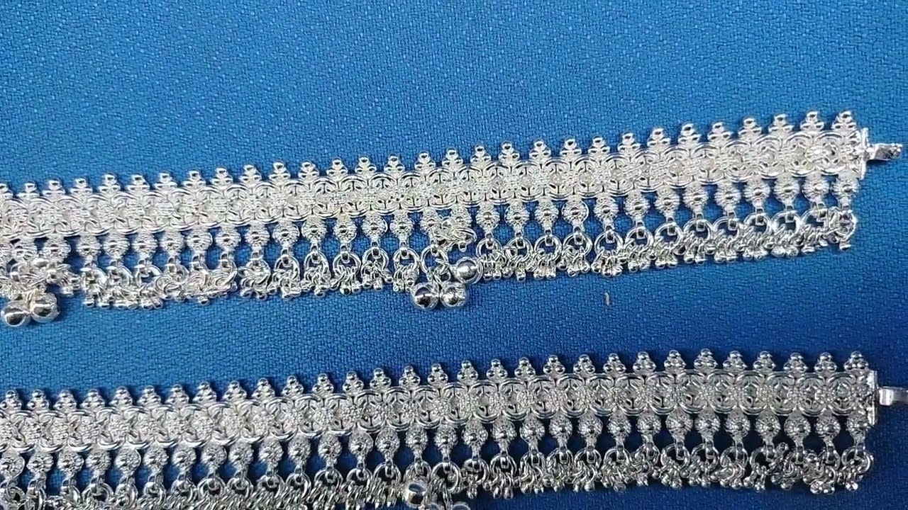 silver ANKLE CHAIN models 