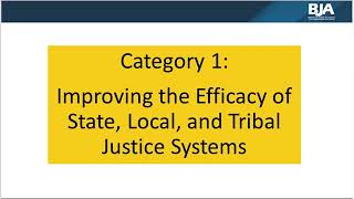 FY 2018 Justice Reinvestment Initiative: Funding Opportunities