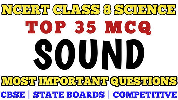 Best Mcq Sound ||  Class 8 Science Chapter 13 | CLASS 8 SCIENCE CHAPTER 13 #mcqncert #class8mcq