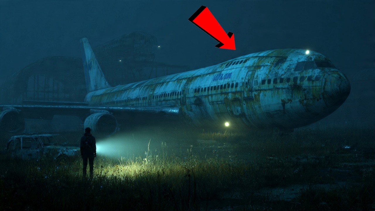 Um AVIÃO ANTIGO Surgiu do NADA em um AEROPORTO ESQUECIDO e Algo Ainda Estava Lá Dentro...
