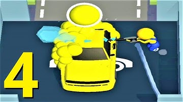 🚗 Idle Wash 🧼 GAMEPLAY Part 4 NEW Area (Android, iOS)