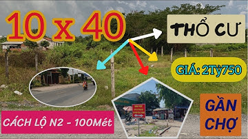❇️ (Đã bán) LÔ ĐẤT TIỀM NĂNG |10x40 Thổ cư| Cách quốc lộ N2 chỉ 100m.