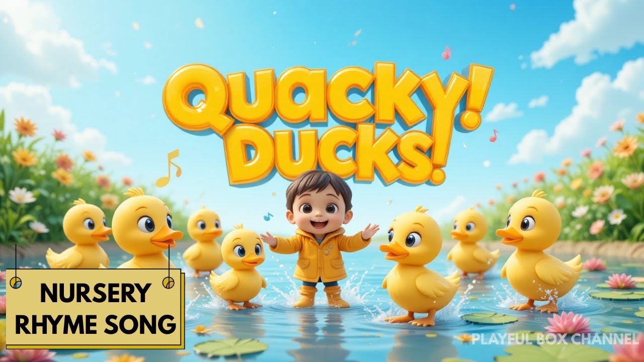 Quacky Ducks Are Here | Fun Duck Quack Quack Nursery Song for Kids