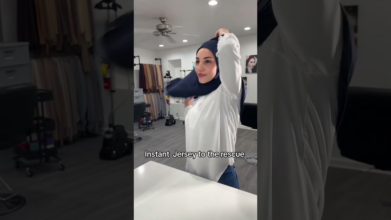 No Pin Instant Jersey Hijab Ready In Seconds HijabTutorial ModestFashion Hijabshort Hijabshop