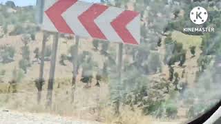 İzmir KİRAZ ilçesi dağ köyleri yolları hızlandırılmış video çekimi