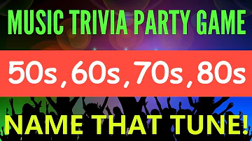 Music Trivia Party Game | 50s, 60s, 70s, 80s