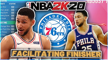 BEST FACILITATING FINISHER BUILD IN NBA 2K20! | Ben Simmons Build In NBA 2k20