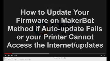 How to update the firmware on your Makerbot Method using USB or USB Stick