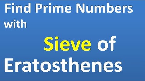 Find Prime Numbers Using Sieve of Eratosthenes | - Python Example Code -