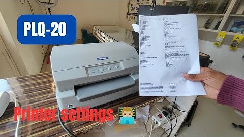 Passbook printer PLQ-20 settings full process 👨🏼‍💻