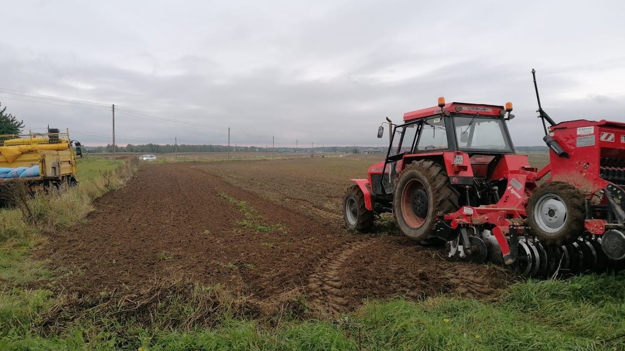 Siew ozimin Ursus1224 Renault Midliner EuroMasz AT30