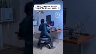 Finally found a way to keep my ADHD brain happy &amp; productive. Goodbye stiff office chairs!