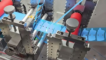 Rotary die cutting machine die cut blue tape