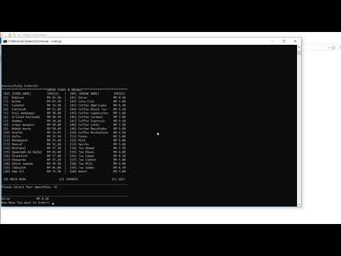 Meal Order System In Python With Source Code | Source Code & Projects