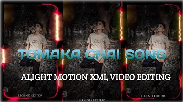 Tomake_Chai_Best_Bengali_Trending_Song_// ALIGHT MOTION XML VIDEO EDITING 💫✨