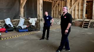 Some basic weapons training. English Martial Arts