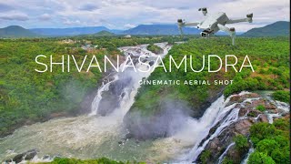 Shivanasamudra Falls Cinematic Drone view || Gaganachukki waterfalls 