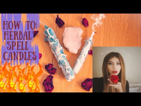 COMO: Herbal Espírito / Magia Velas DIY