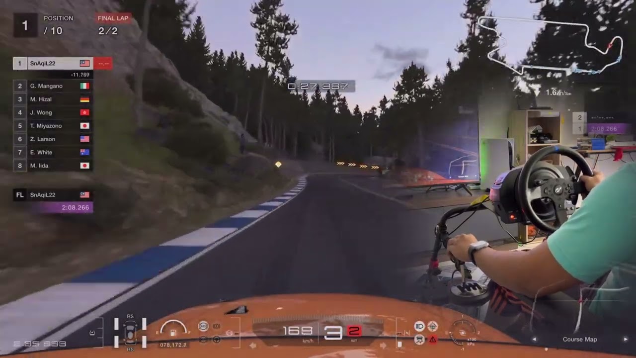 R34 Nissan Skyline test Thrustmaster T300 RS GT edition #gt7 #thrustmaster #ps5 #ps4