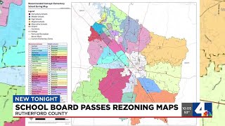 Rutherford school board passes rezoning maps