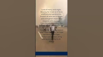 Thumbnail of Pray for Israel 🙏 #sandstorm #wildfires #love #prayer #jesus #isreal