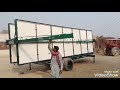 Solar system trolley 28 panels folding very nice work in pakistan