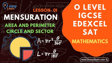 Area and Perimeter of Circle and Sector | O Level | IGCSE | SAT | Fsc | Matric | Mathematics