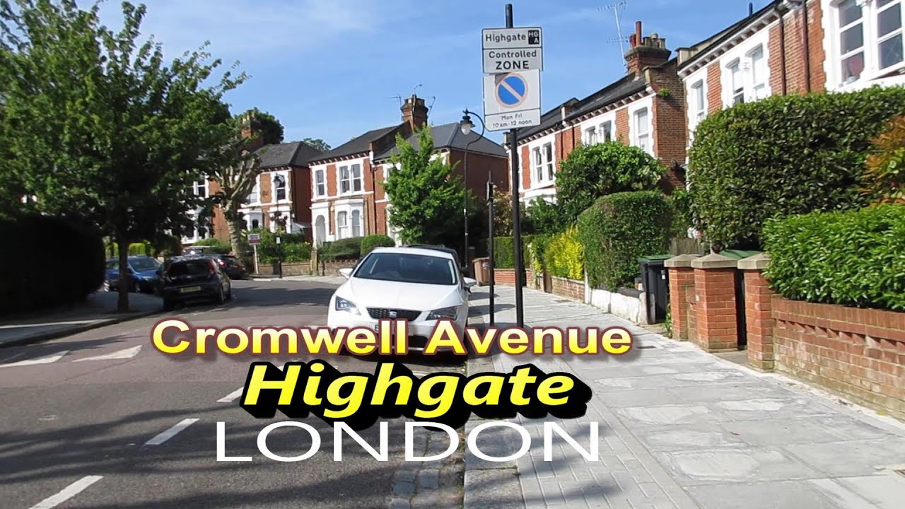 London Residential Area Walk, Cromwell Avenue, Highgate, London YouTube