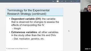 Research Methods Chapter 4 (Experimental Research) Lecture Part 1
