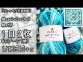 【かぎ針編み】モザイク編み/モチーフを1日1柄2枚✕16で作るクッションカバー★1/16日目+α【おしゃべり作業動画】※最後に大事なお知らせあり(でも検討中…)