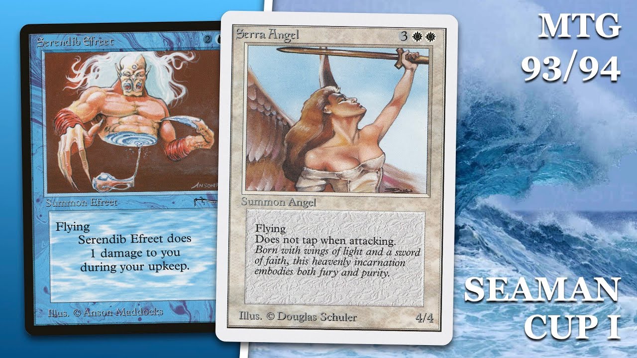 UR Counter Burn vs UW Serra Angel, Semi-Final Sea-Men Cup | Old School Magic the Gathering 