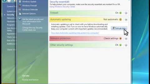 Windows Vista Tutorials - Security Basics