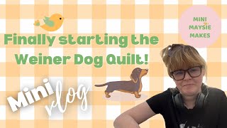 Sew!  Let’s make a Weiner Dog Quilt!  Finally!
