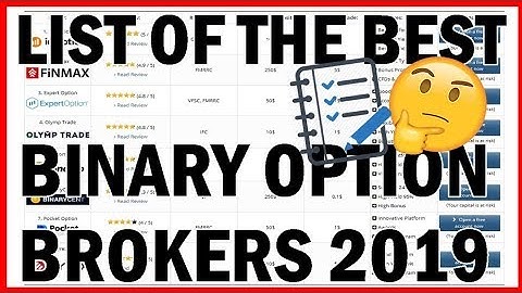 The Best Binary Options Brokers 2019 - TOP 3 Brokers