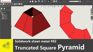 Solidworks tips #82 | truncated Square pyramid in sheet metal