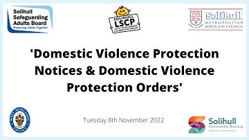 Domestic Violence Protection Notices & Domestic Violence Protection Orders  |  Webinar