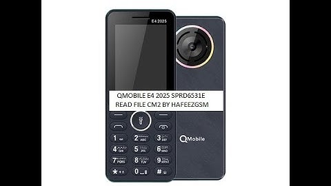 QMobile E4 2025 Flash File Tested CM2 🆗✅✅✅