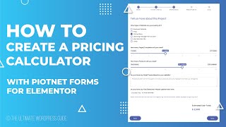 [NEW] Create a Pricing Calculator with Piotnet Forms