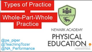 Types of Practice - Whole Part Whole Practice ¦ OCR Nationals Level 2 Sport