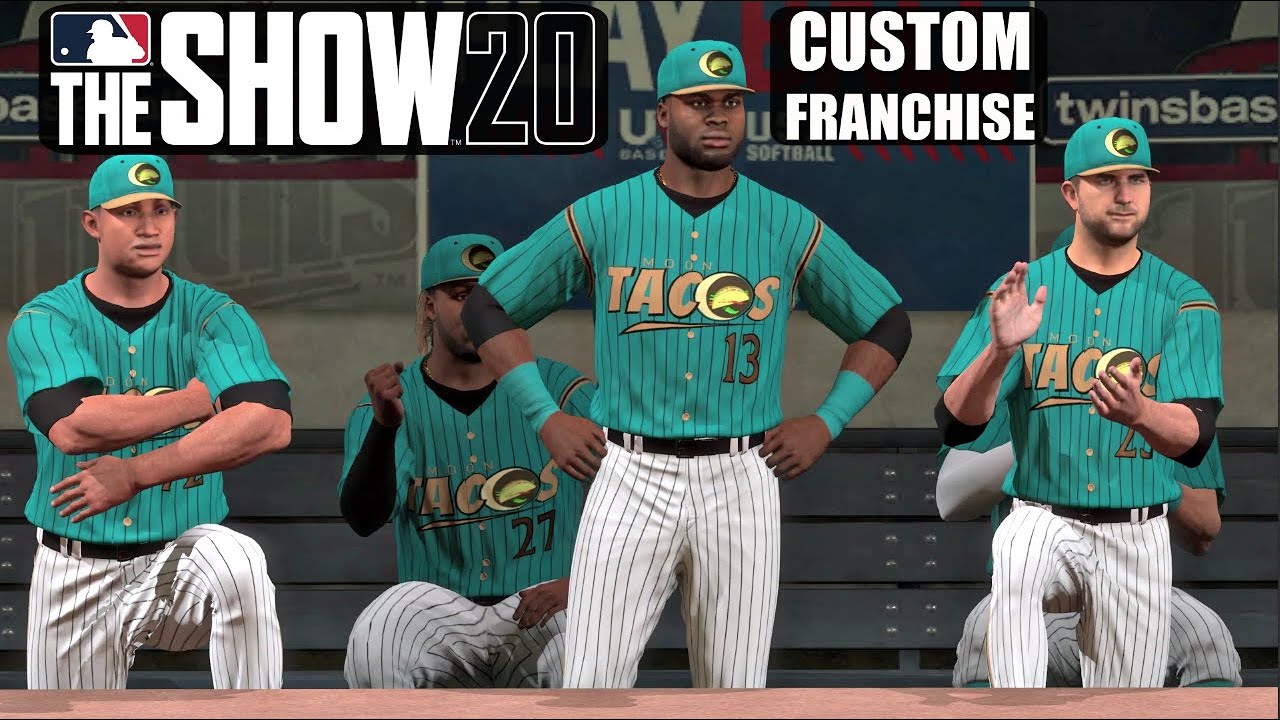 MLB The Show 20 Custom Franchise - Moon Tacos - EP1 Team Rebrand and  Opening Day! - MLB 20 PS4 