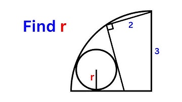 A Very Nice Math Olympiad Geometry Problem | Given a circle inside a quarter circle