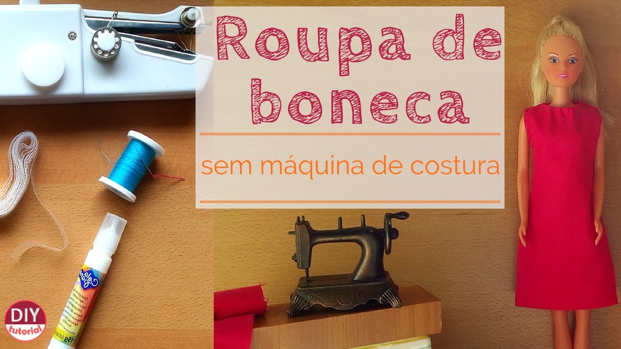 Roupa de boneca sem costura 3 - Puppenkleidung ohne Nähen 3