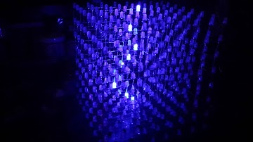 Led cube with full animations