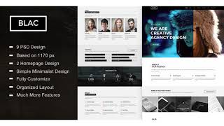 Blac - Ultimate Simple One Page PSD Template | Themeforest Website Templates and Themes