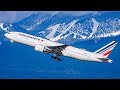 (4K UHD) Stunning Mountain Backdrop Departures | Plane Spotting at Vancouver YVR