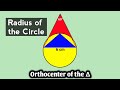 Find the radius of the circle| Orthocenter| Circumcircle| Geometry concepts and tricks| #logicxonomy